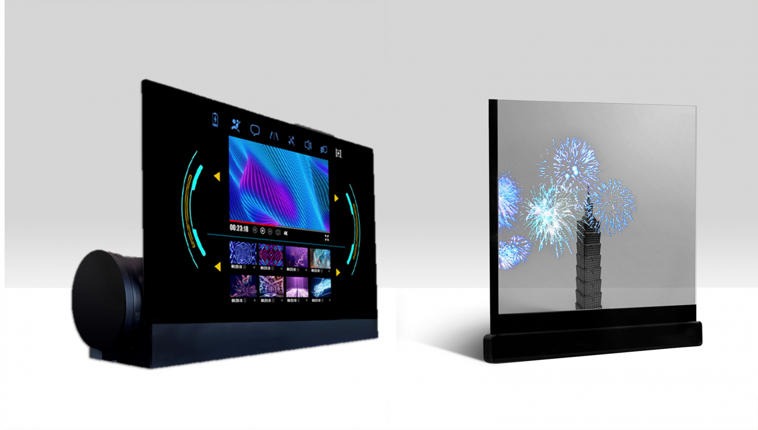 可卷式、折迭性、高透明